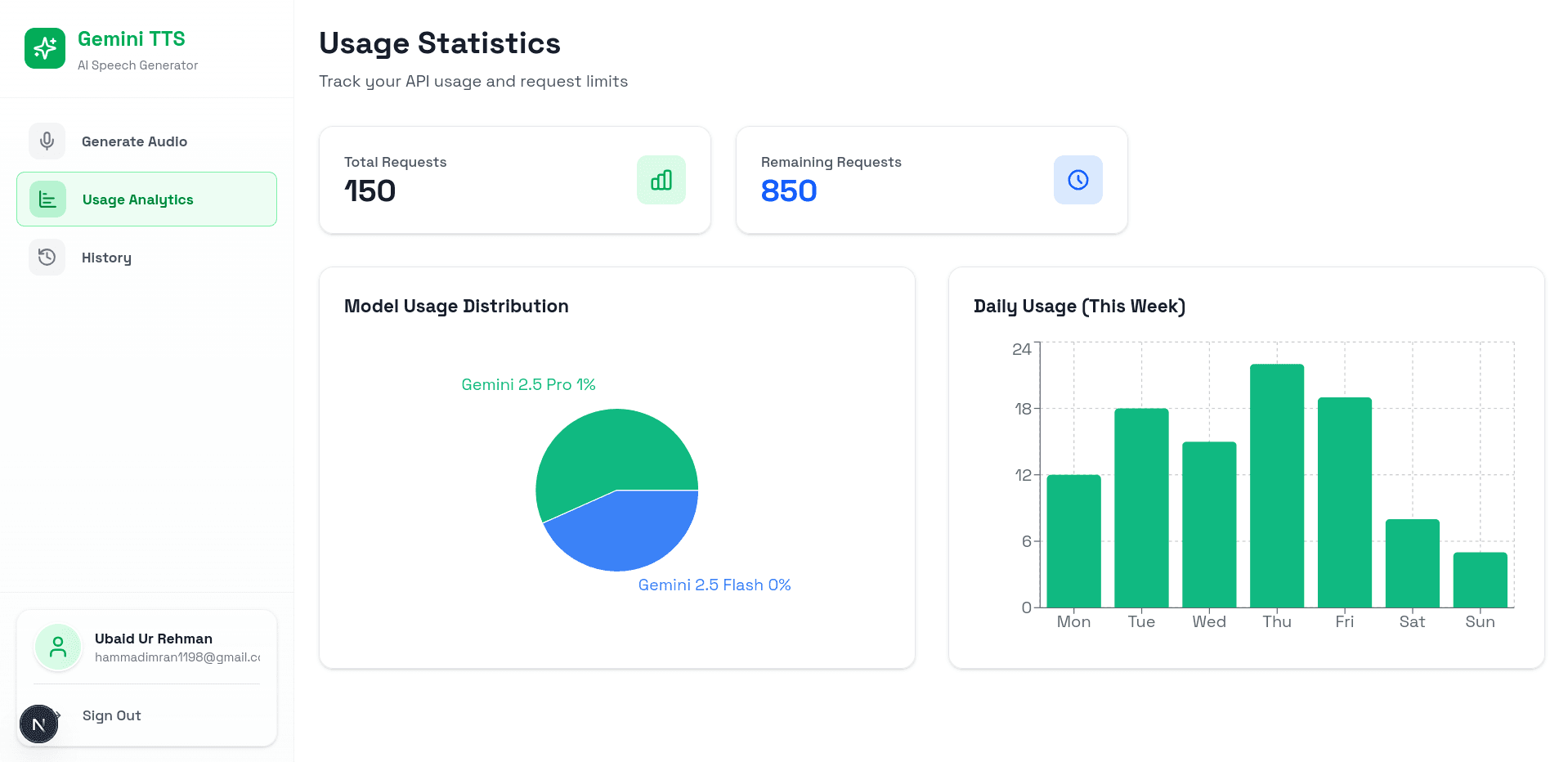 Text-to-Speech Voiceover Platform Screenshot 1