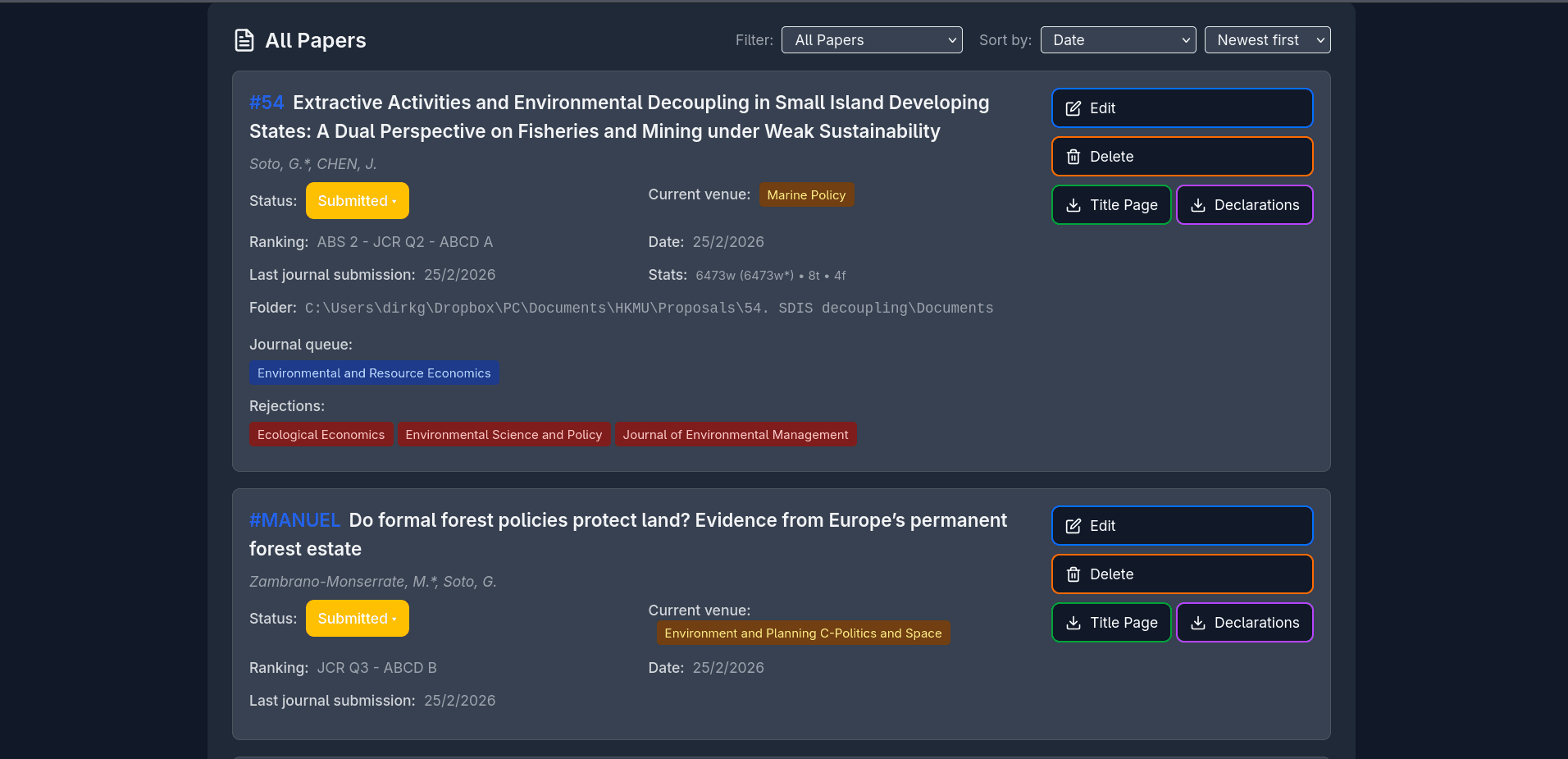 Pipeline - Research Directory Platform Screenshot 1