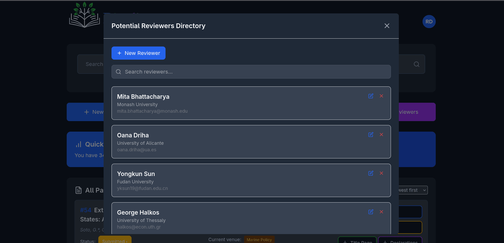 Pipeline - Research Directory Platform Screenshot 3