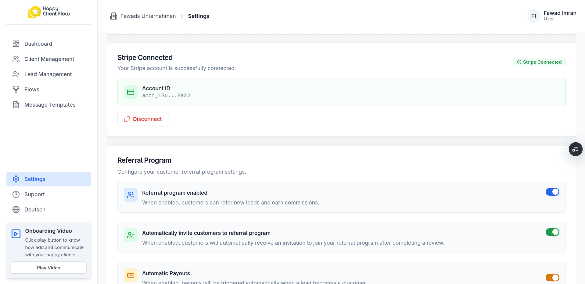 Referral Engine & Custom Payment Flow Screenshot 2